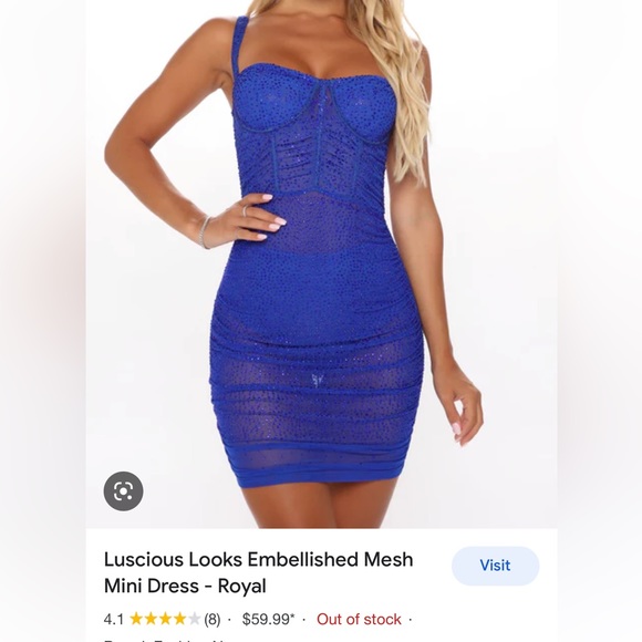 Fashion Nova Dresses & Skirts - Fashion nova blue dress